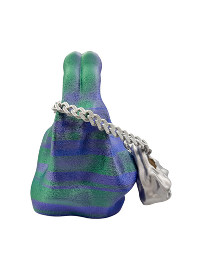 bolso grande cosmic water azul, verde, púrpura