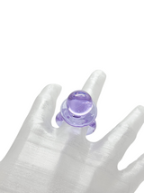 anillo vidrio chupo de la suerte