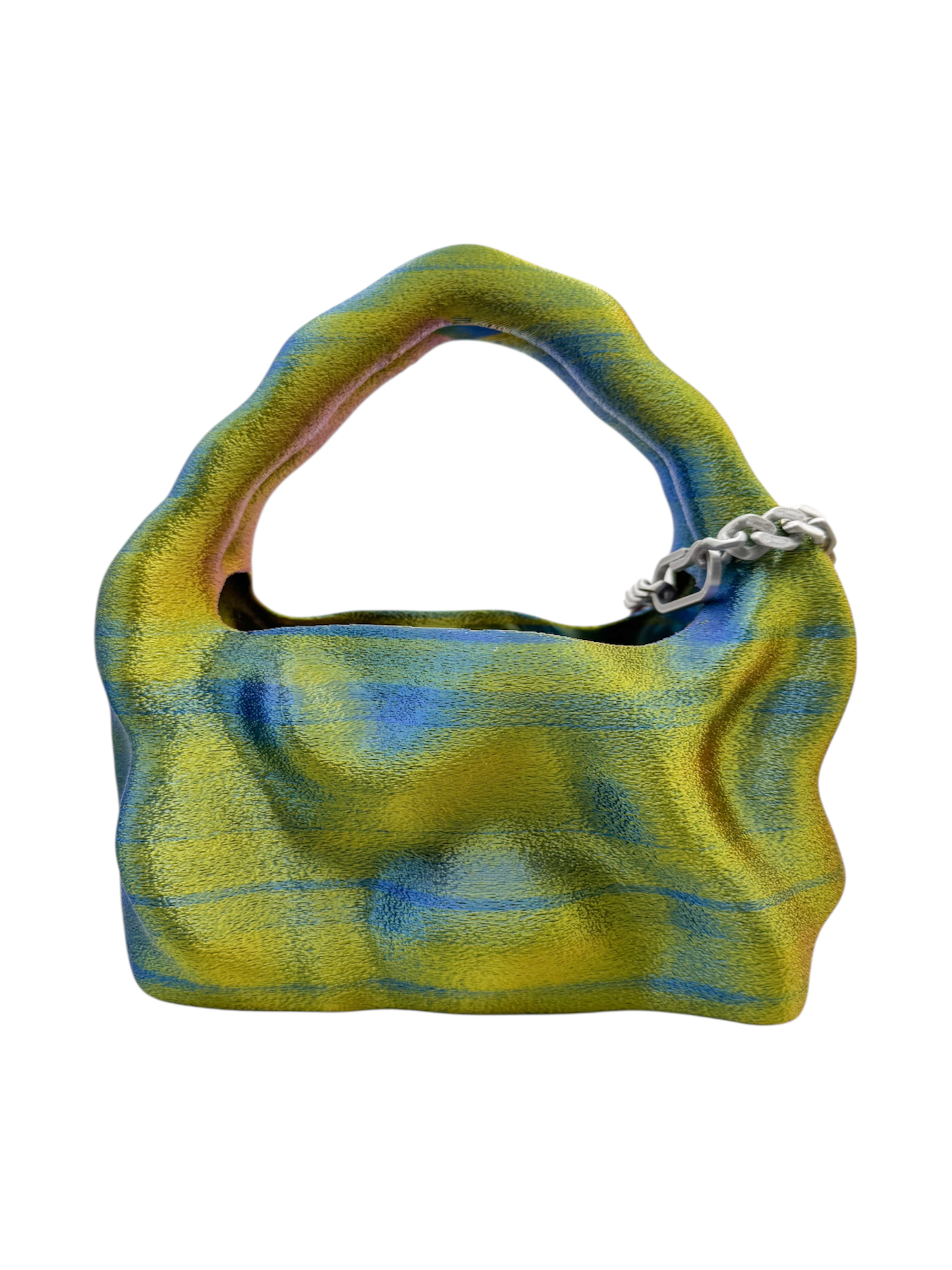 bolso grande cosmic water fucsia, amarillo, azul