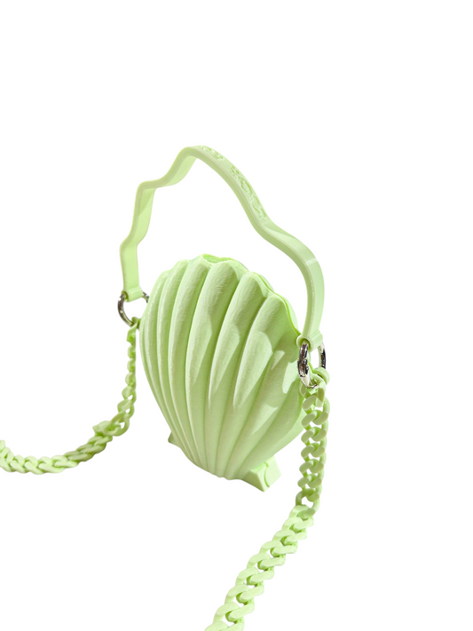 shell bag baby green