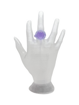 anillo vidrio chupo de la suerte