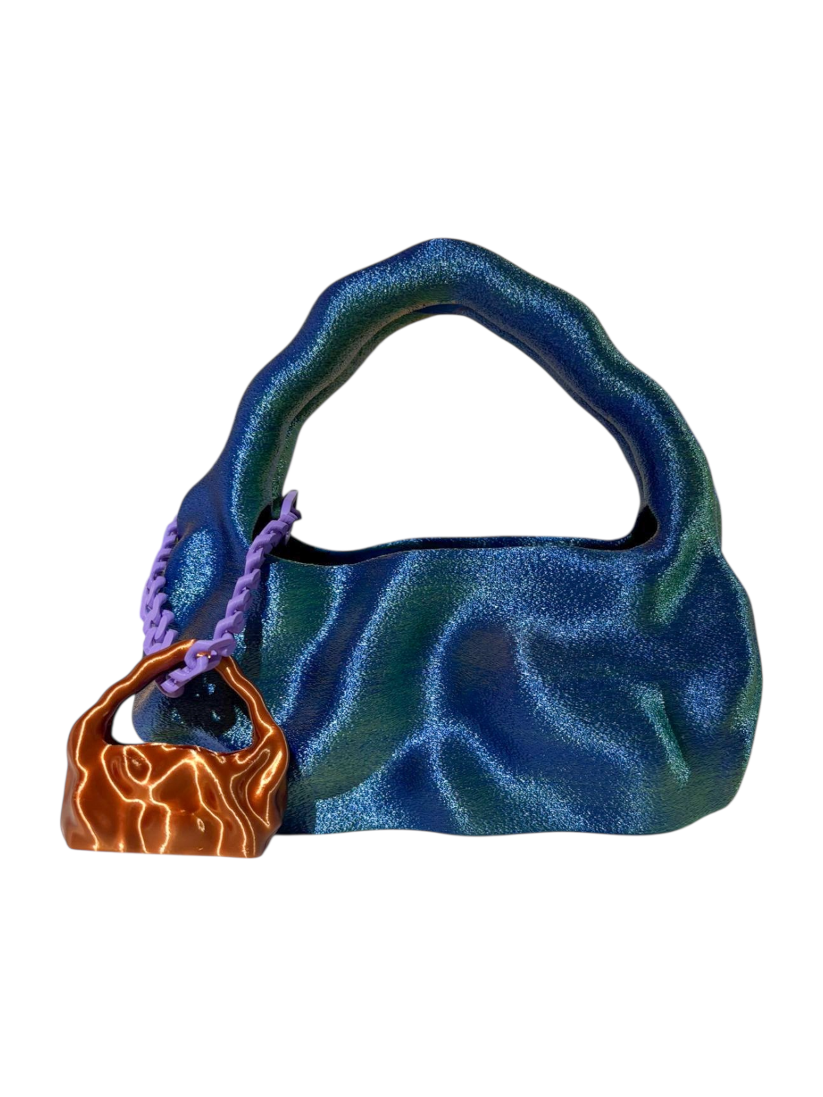 bolso grande cosmic water azul verde naranja