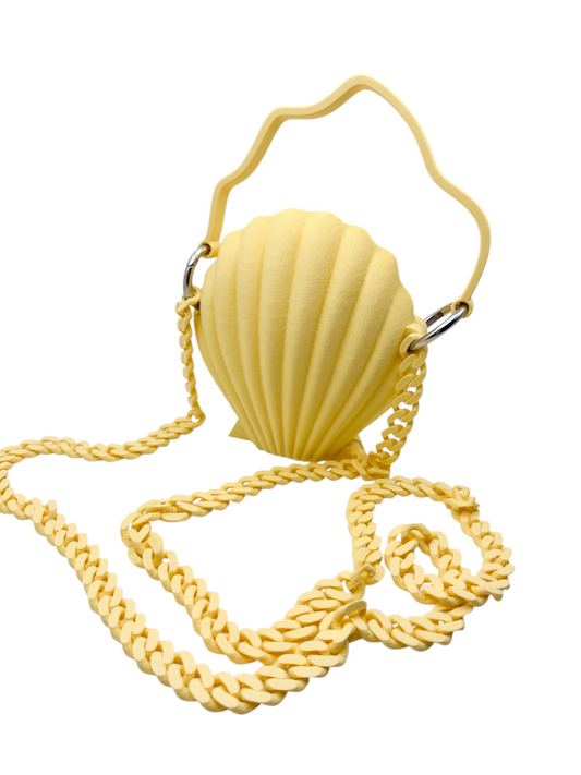 shell bag butter yellow