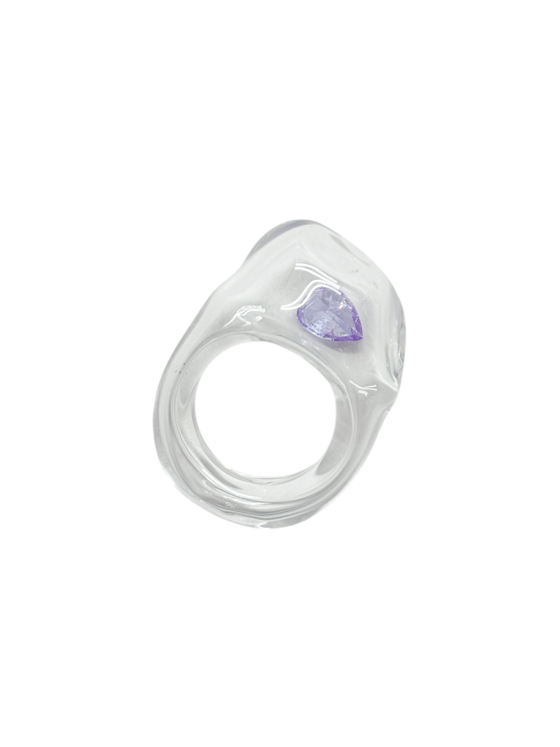 anillo vidrio zircón