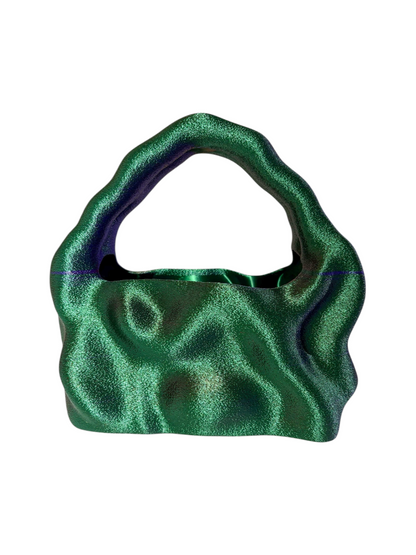 bolso grande cosmic water verde púrpura bronce