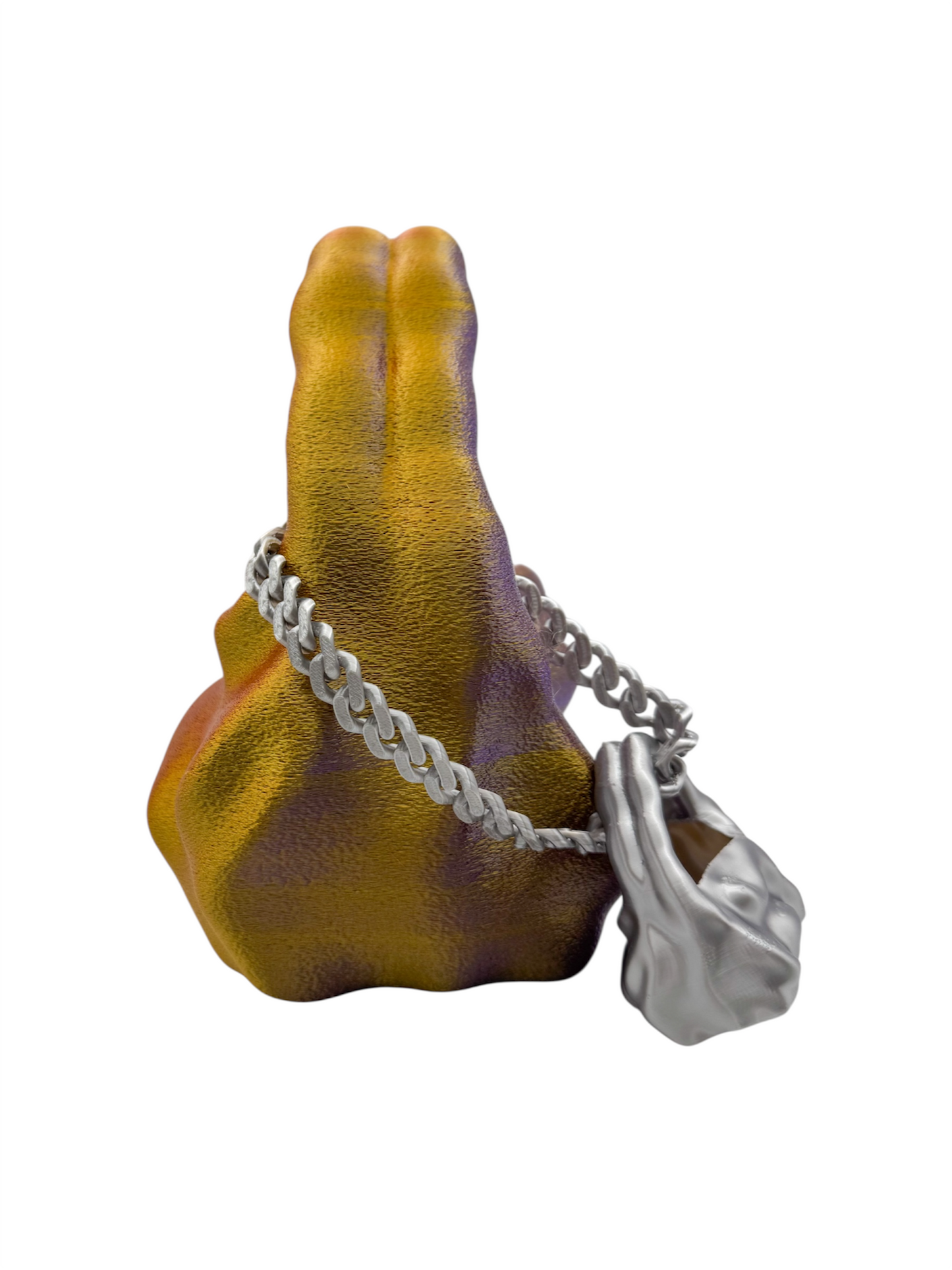 bolso grande cosmic water rojo, dorado, púrpura