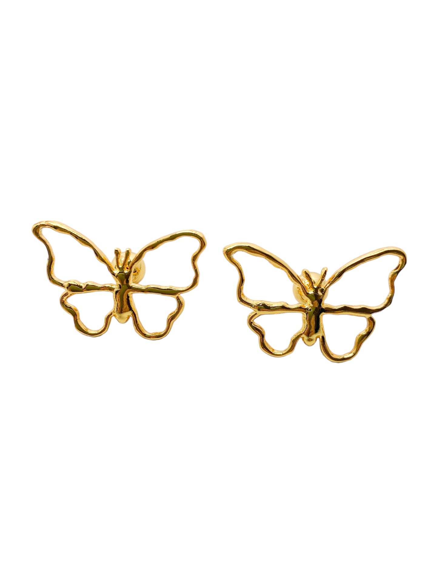 aretes mariposa cosmic water gold