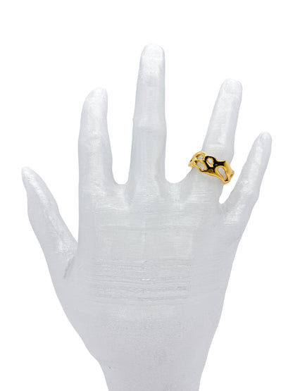 anillo cosmic water gold graduable