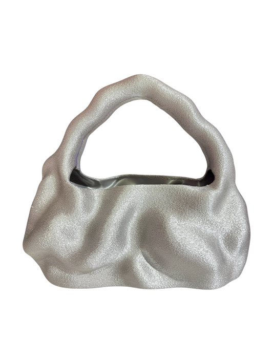bolso grande cosmic water plateado fuzzy