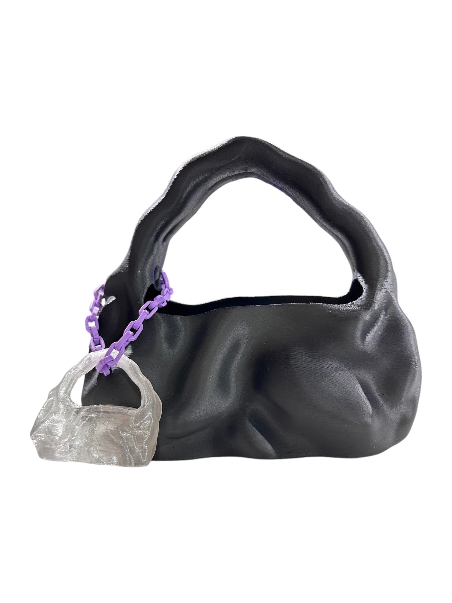 bolso grande cosmic water negro mate