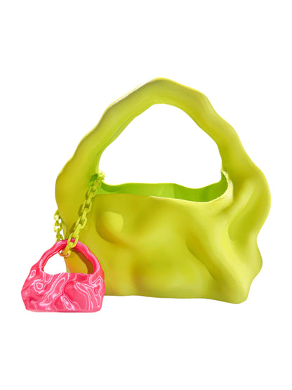bolso grande cosmic water verde lima