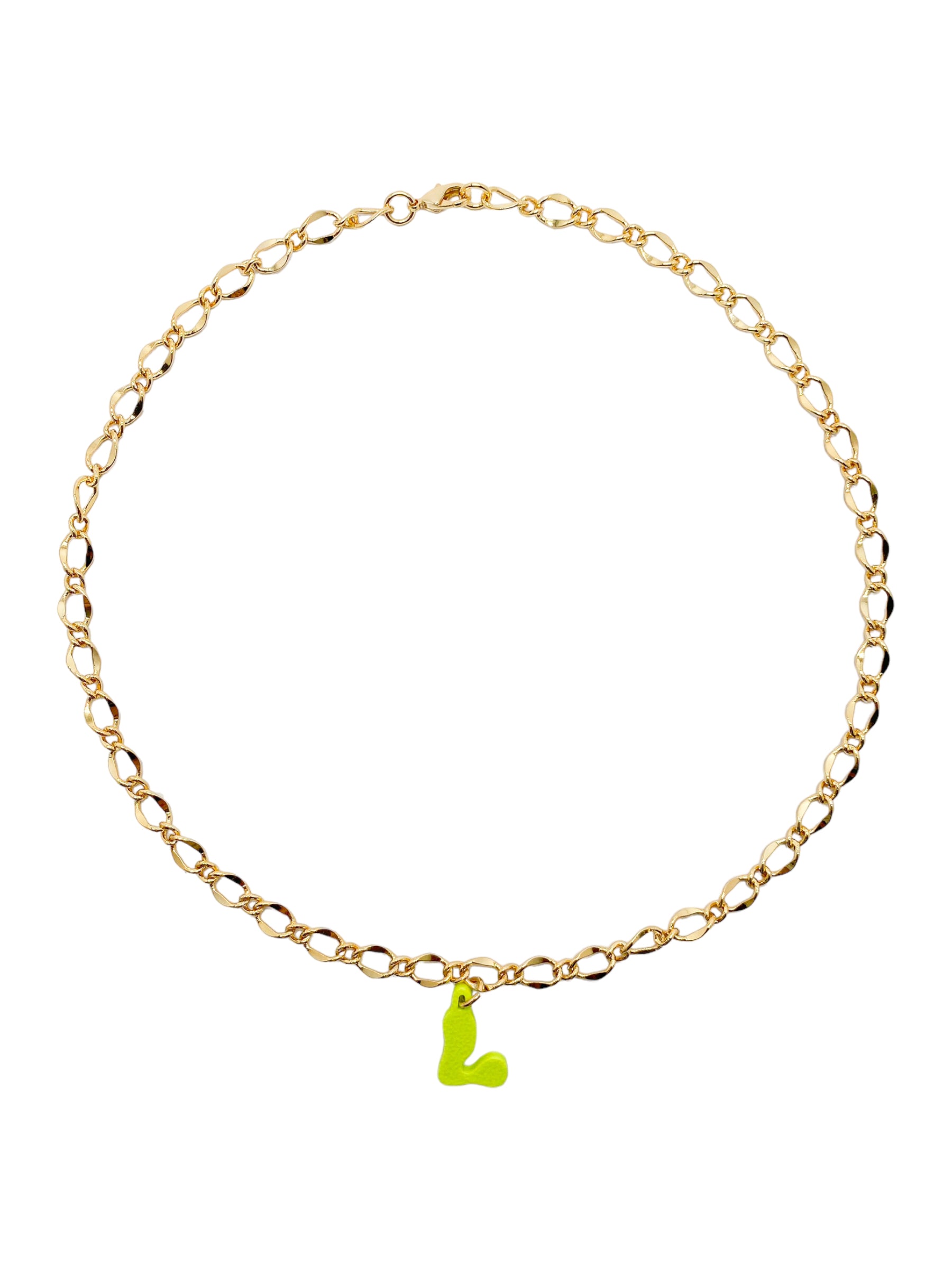 3D custom necklace 1 letter