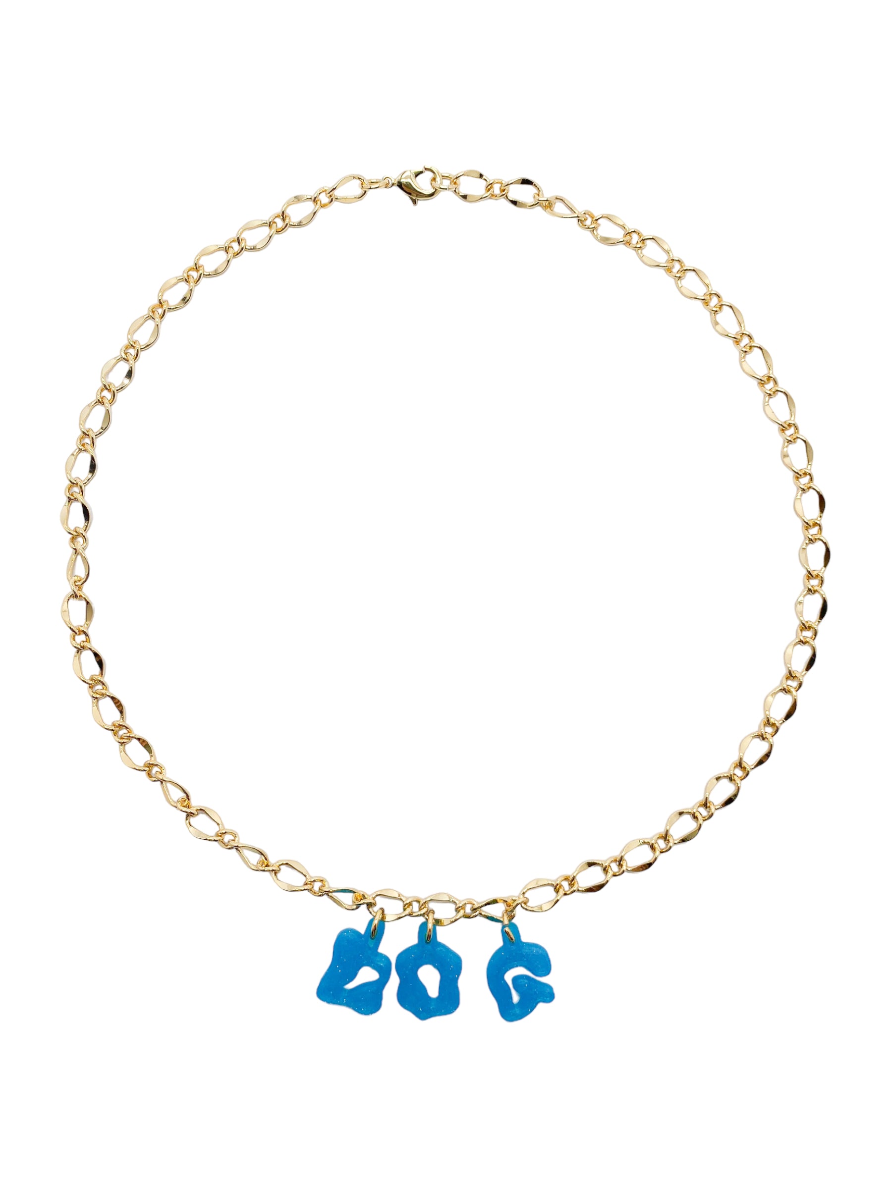 3D custom necklace 3 letters