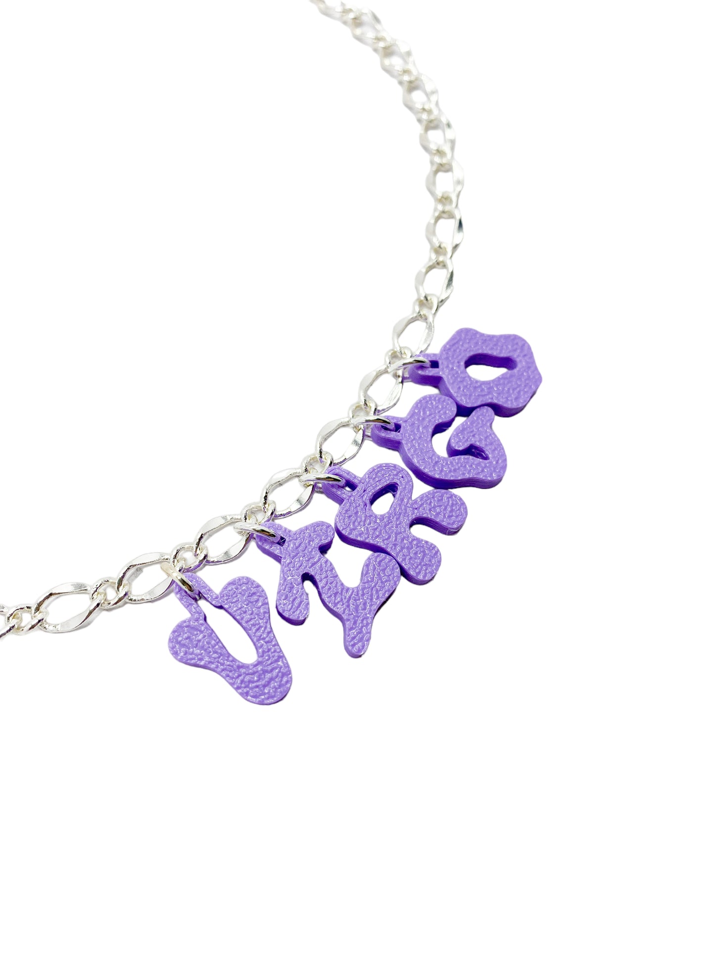 3D custom necklace 5 letters