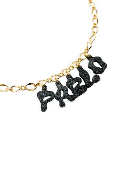 3D custom necklace 5 letters