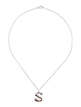 cadena letra cosmic water silver