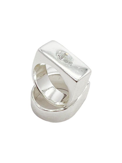 anillo cosmic water silver