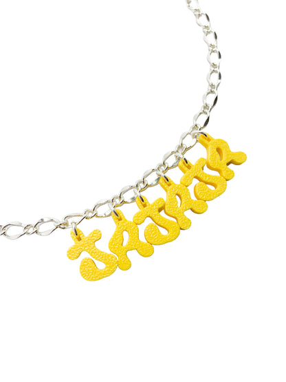 3D custom necklace 6 letters