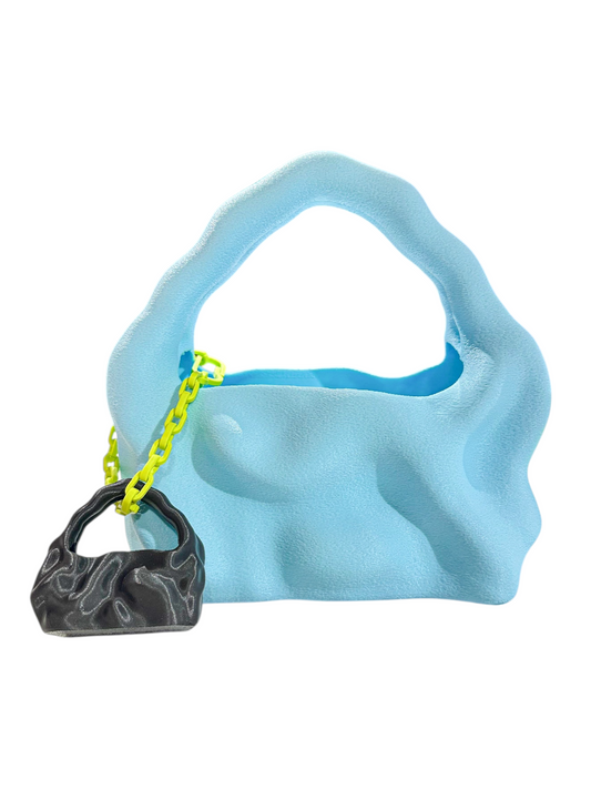 bolso grande cosmic water baby blue