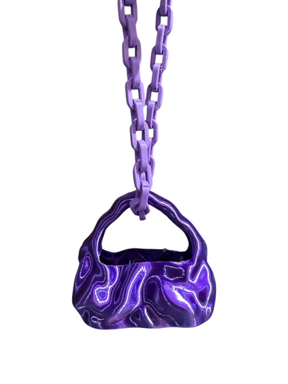 big bag cosmic water lila azul glitter