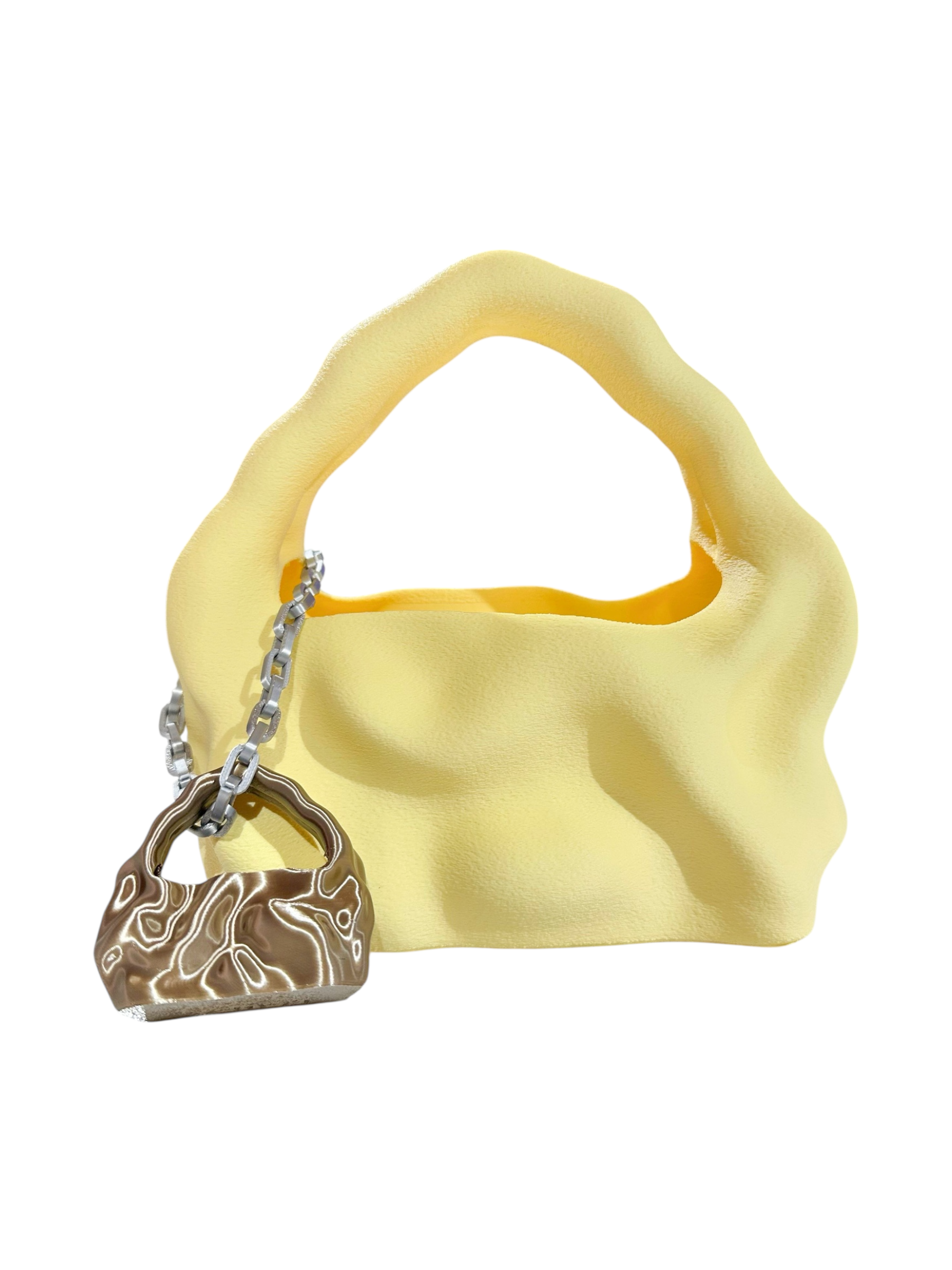 bolso grande cosmic water butter yellow fuzzy