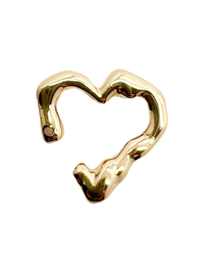 ear cuff corazón cosmic water gold