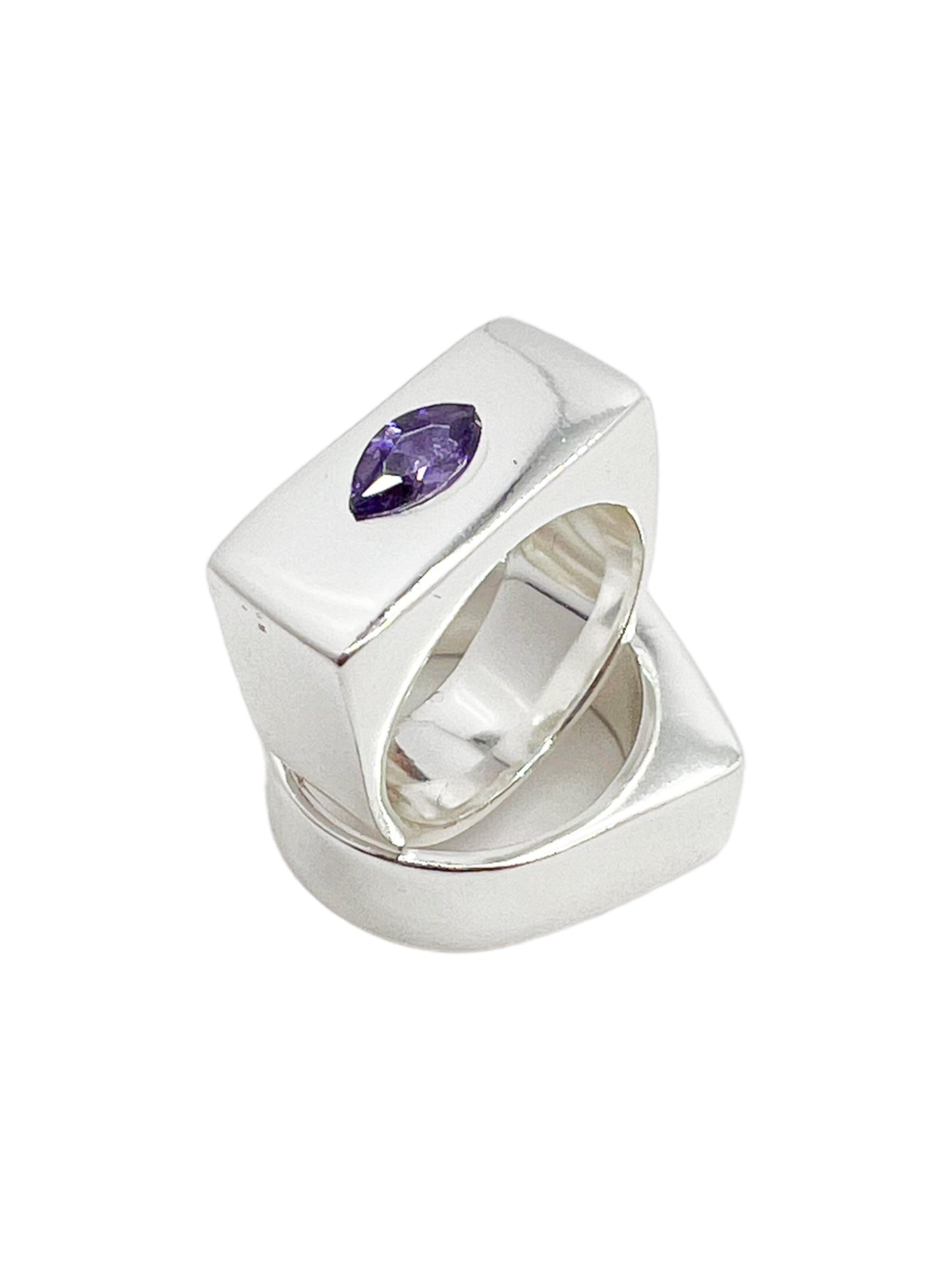 anillo cosmic water silver