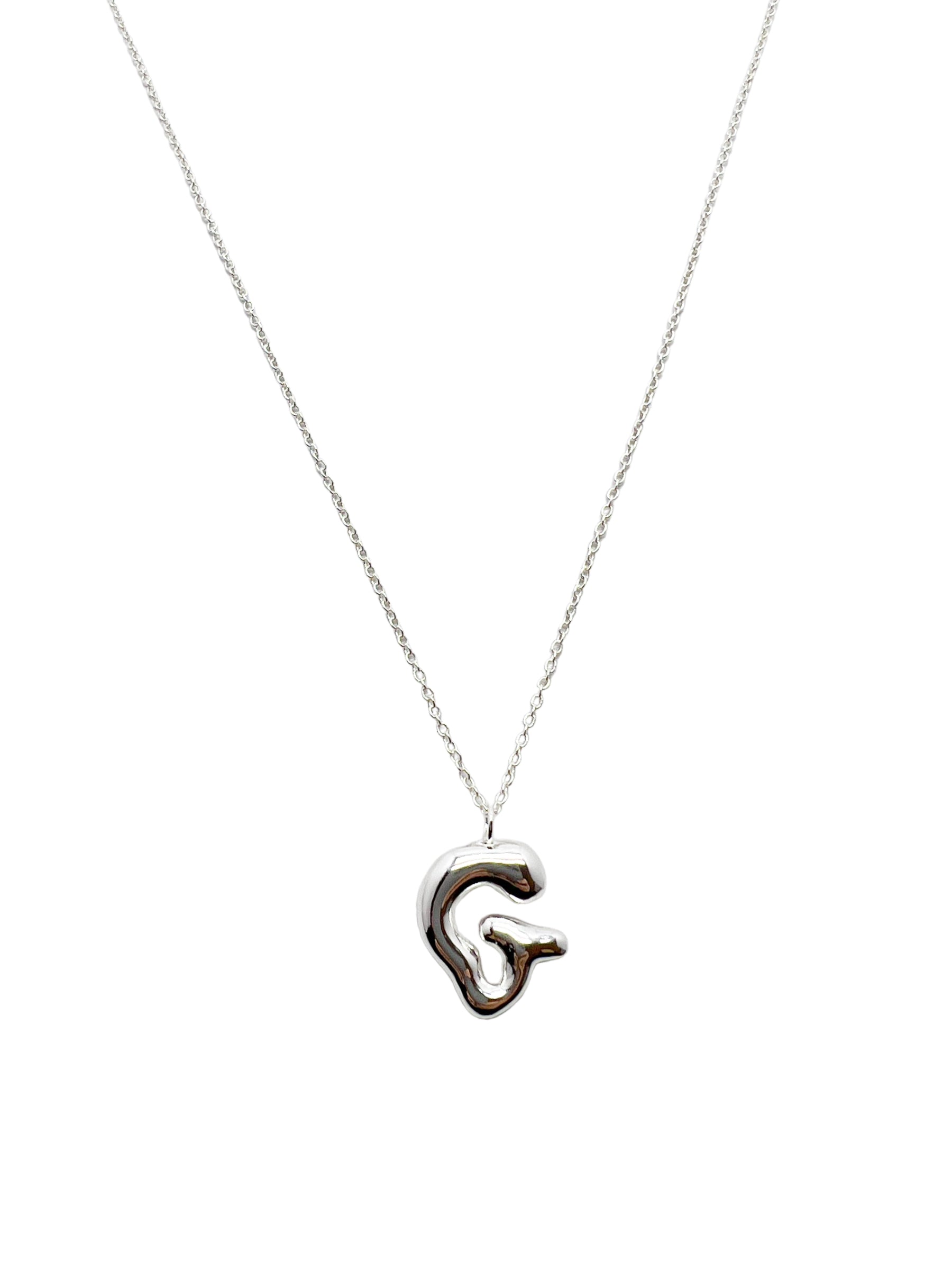 cadena letra cosmic water silver