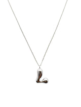 cadena letra cosmic water silver